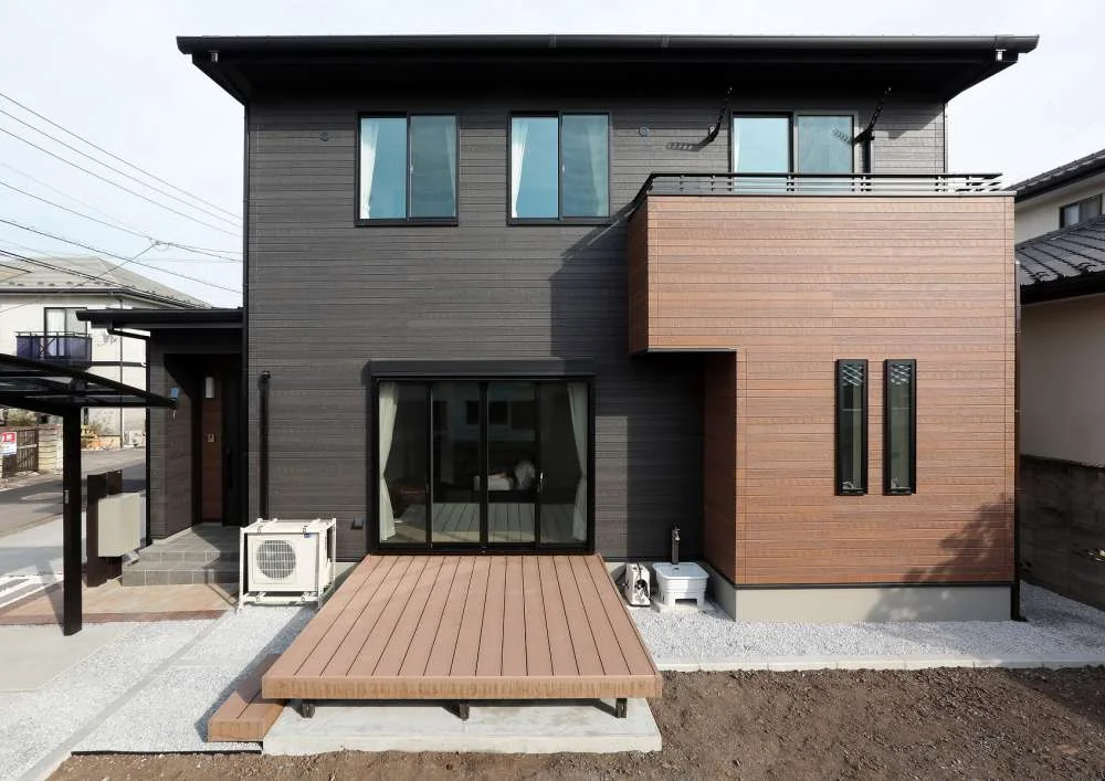 遮熱塗料で塗り替えた住宅の外壁